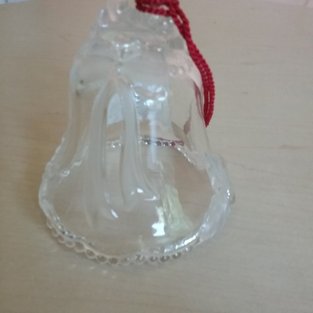 Vintage Mikasa Crystal Christmas Bell